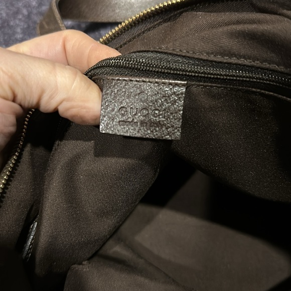 Gucci Abbey GG brown shoulder canvas bag! - Picture 14 of 17